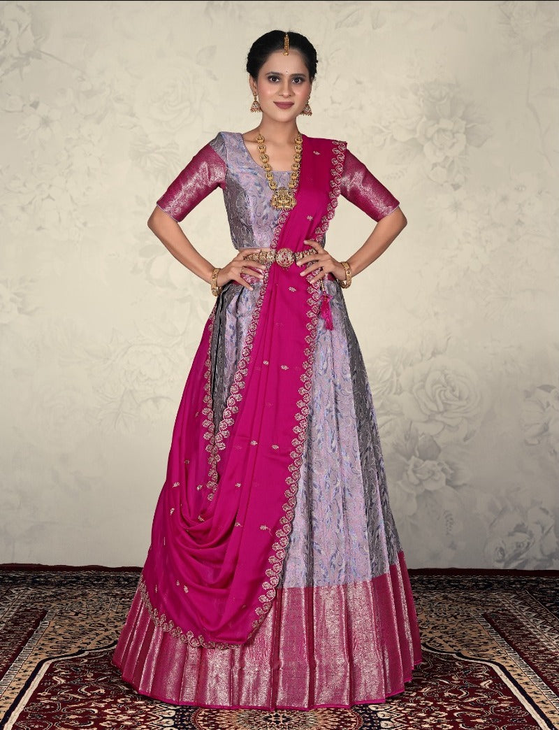 Latest Semi Stitched Lehenga Choli With Dupatta.