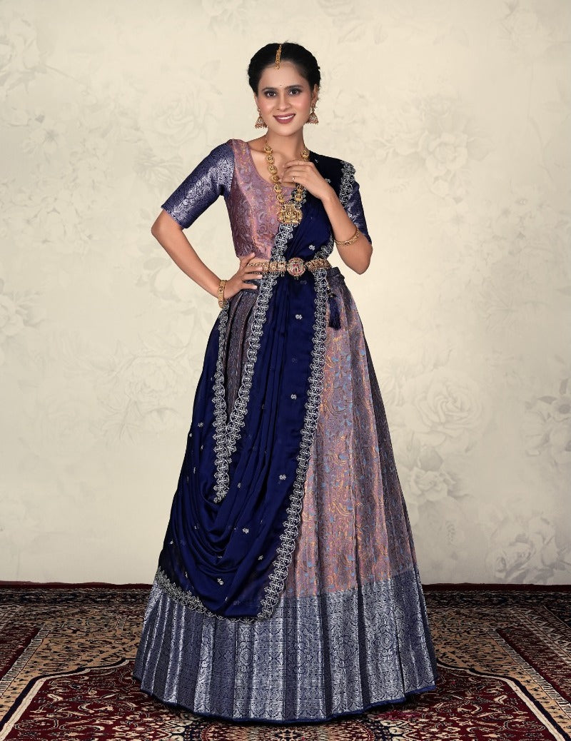 Latest Semi Stitched Lehenga Choli With Dupatta.