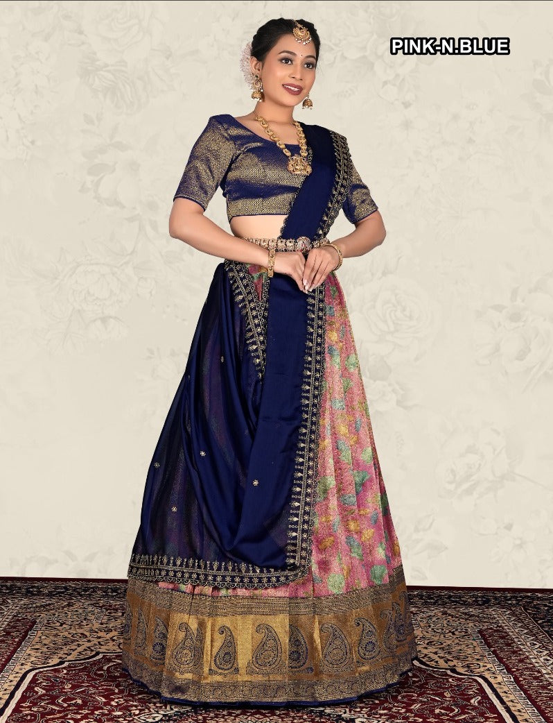 Latest Semi Stitched Lehenga Choli With Dupatta.