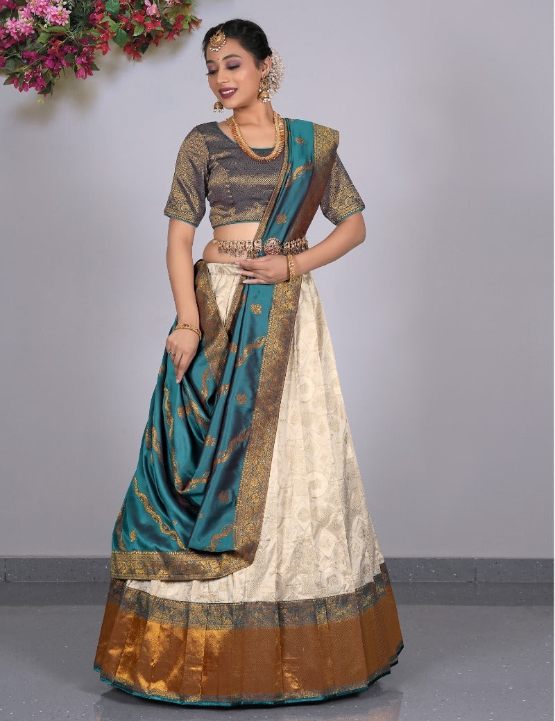 Latest Semi Stitched Lehenga Choli With Dupatta.