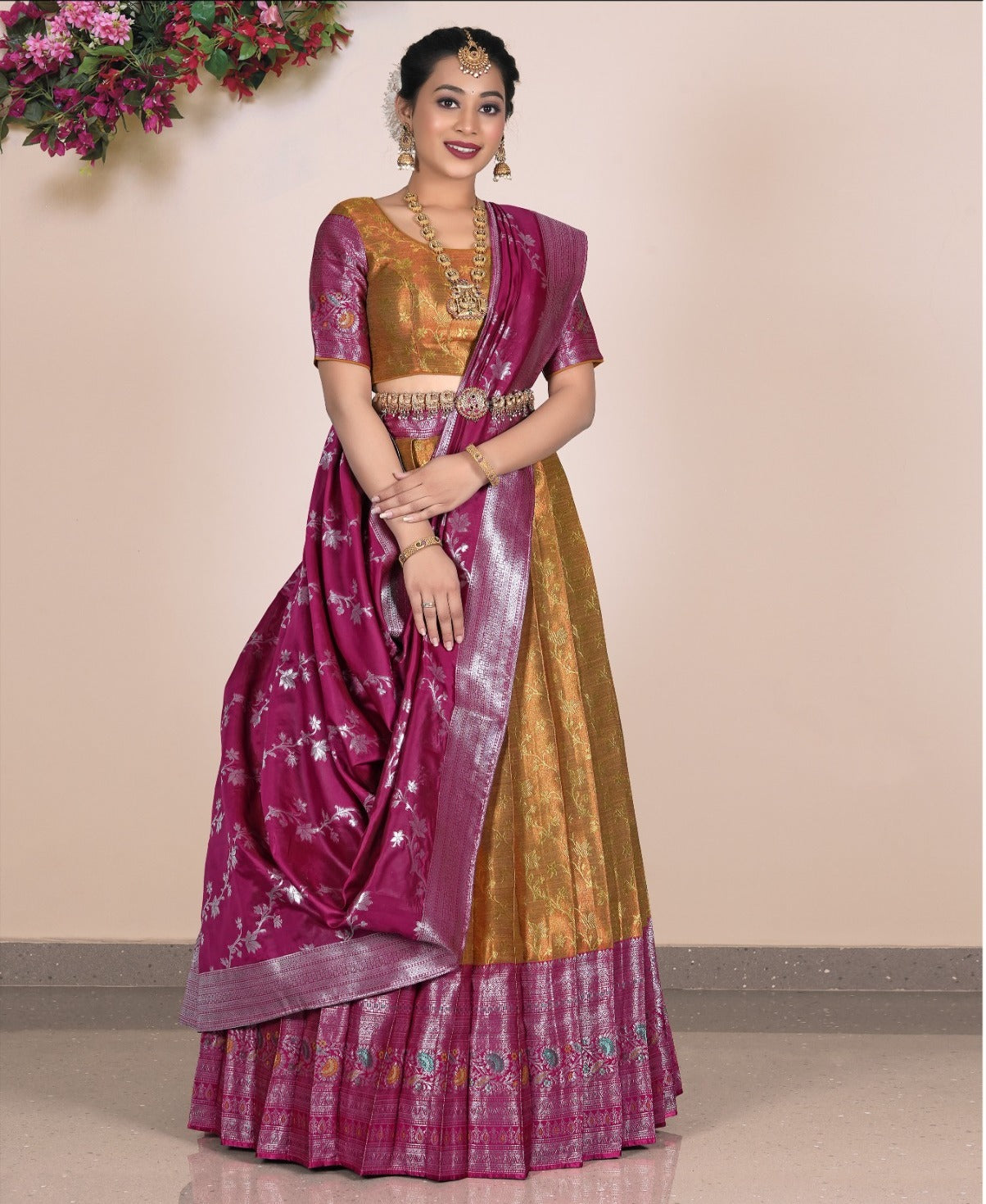 Latest Semi Stitched Lehenga Choli With Dupatta.