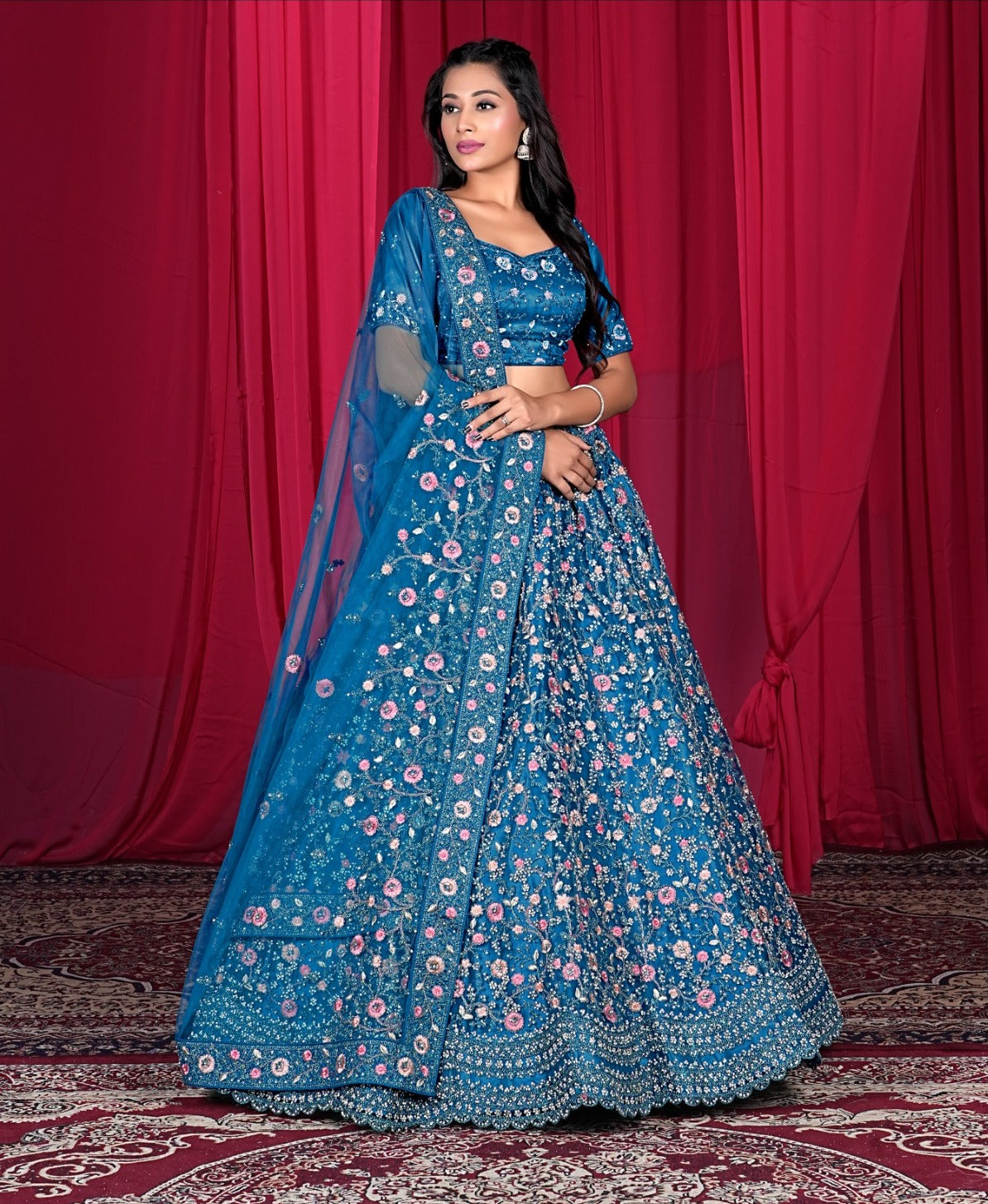 Latest Semi Stitched Lehenga Choli With Dupatta.