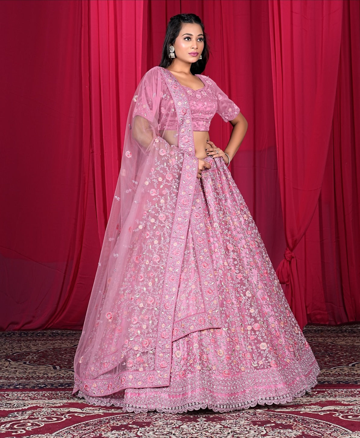 Latest Semi Stitched Lehenga Choli With Dupatta.