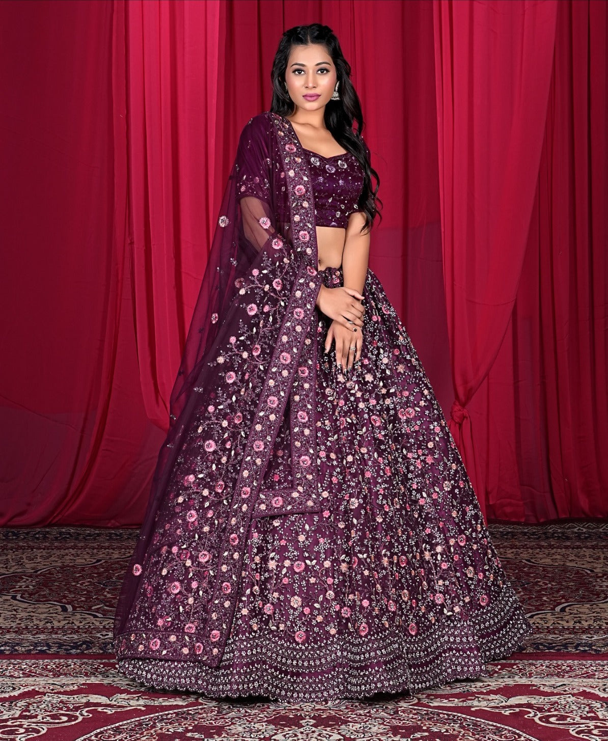 Latest Semi Stitched Lehenga Choli With Dupatta.
