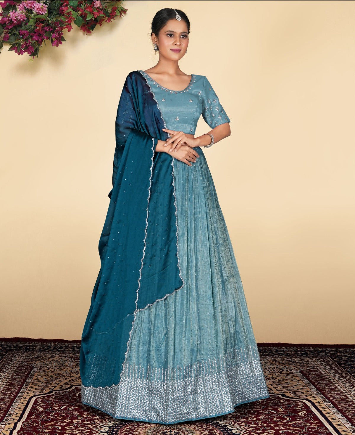 Latest Semi Stitched Lehenga Choli With Dupatta.