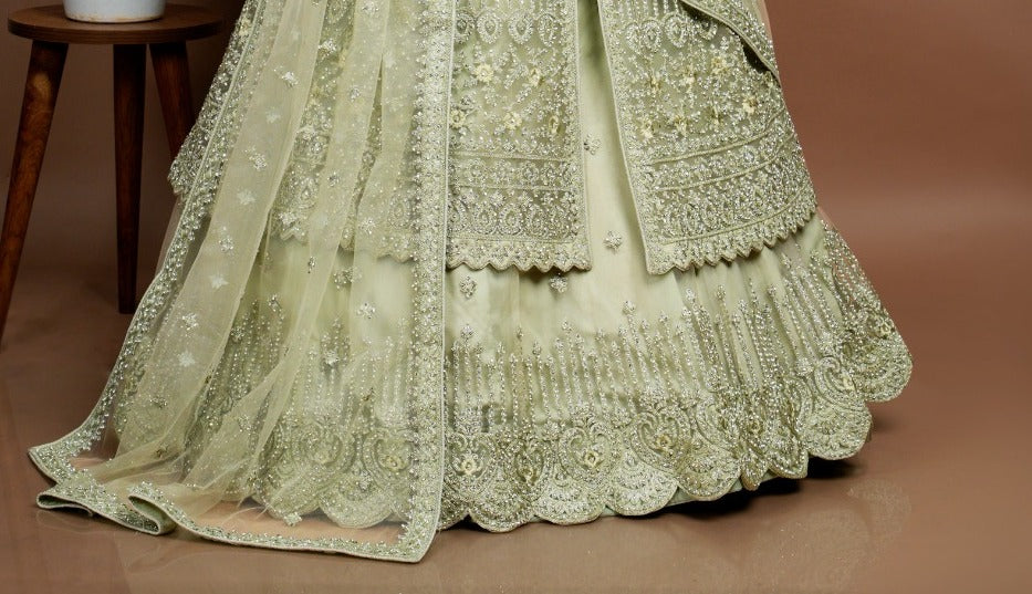 Bridal Kameez with Gharara & Dupatta