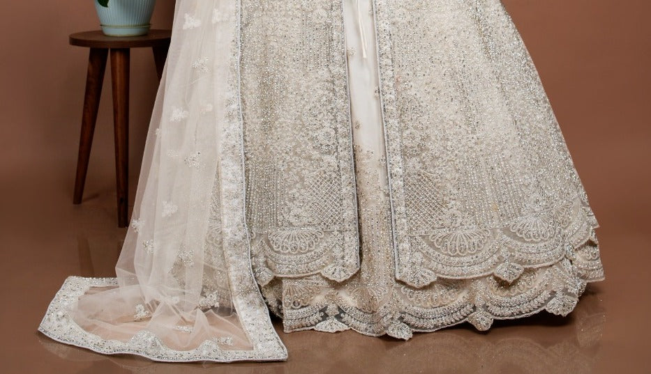 Bridal Kameez with Gharara & Dupatta