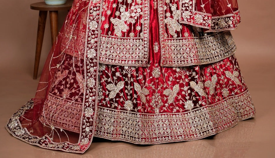 Bridal Kameez with Gharara & Dupatta