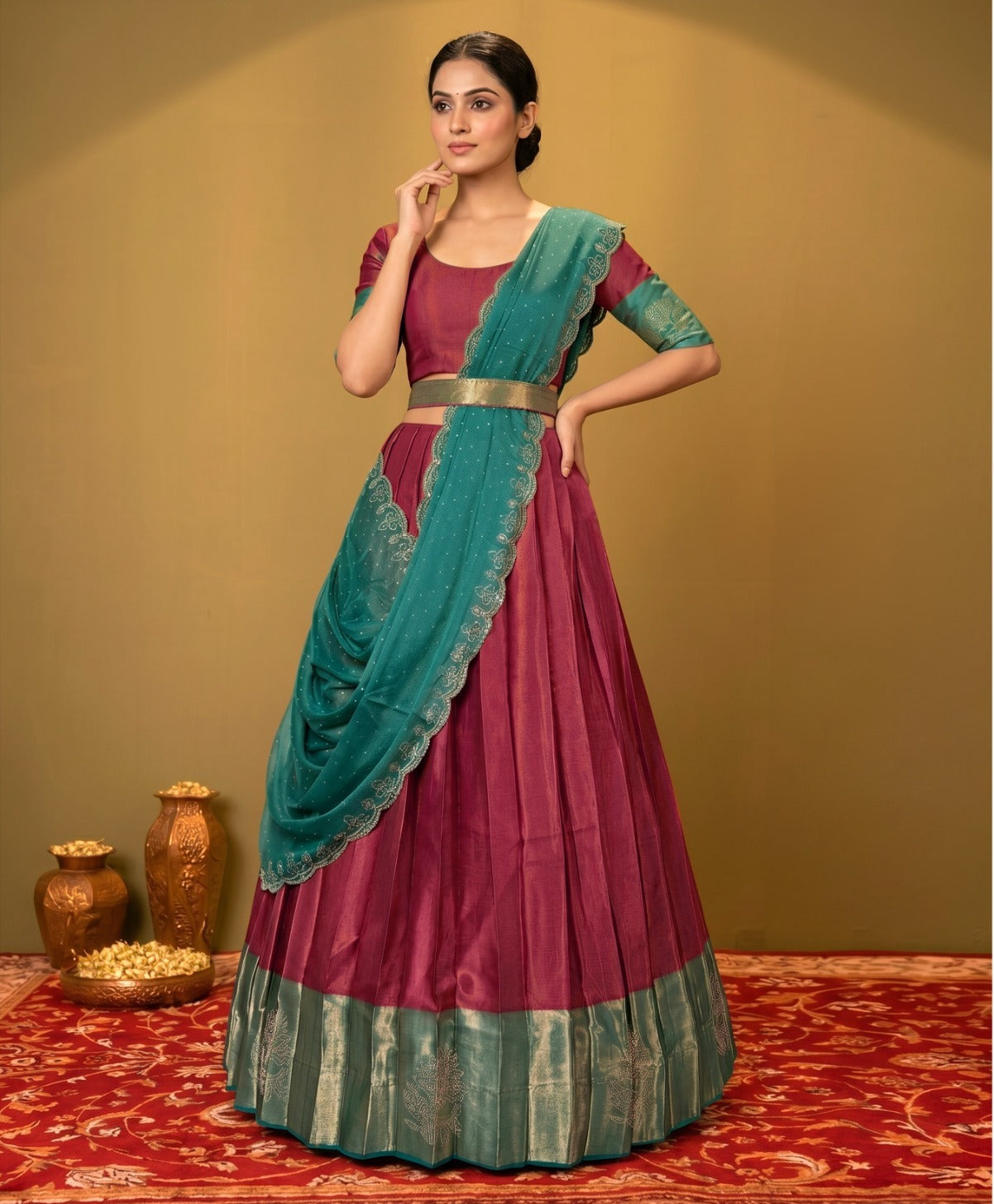 Latest Semi Stitched Lehenga Choli With Dupatta