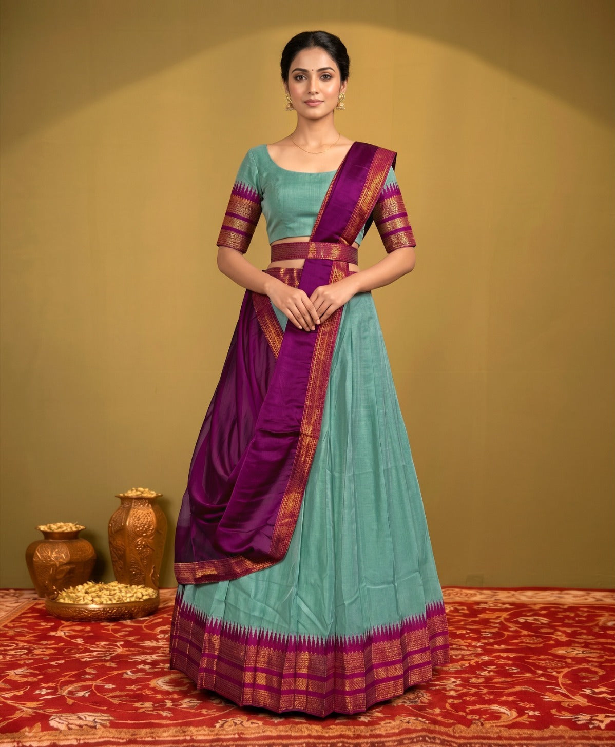 Latest Semi Stitched Lehenga Choli With Dupatta