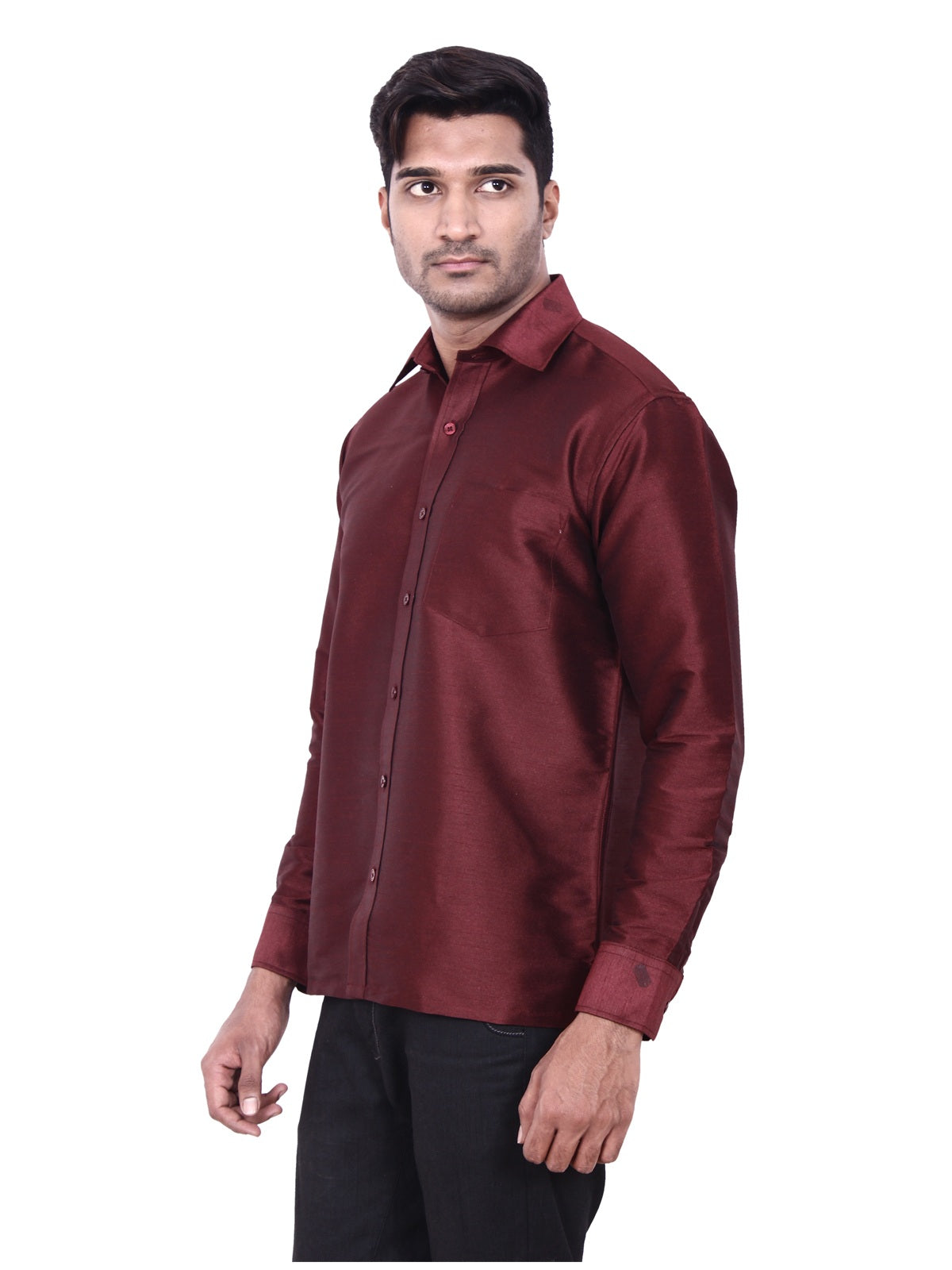 NEW MAROON DESIGNER SHIRT