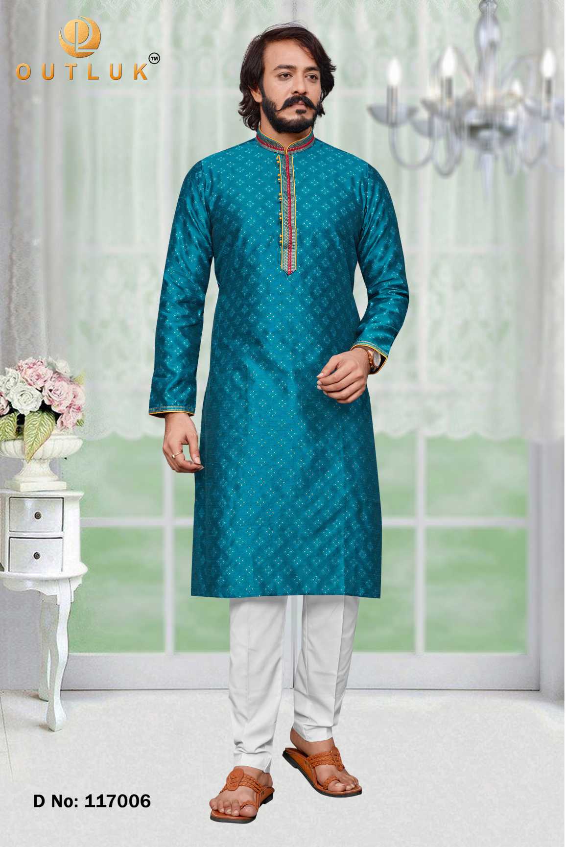 Indowestren Semi Cotton Kurta Pyjama