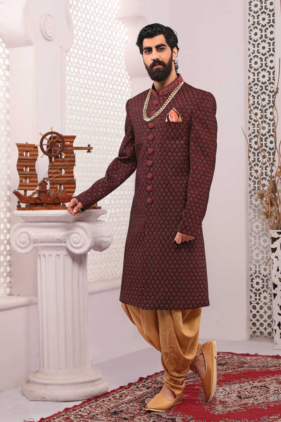 latest Indo Westren Ethnic Wedding Sherwani's