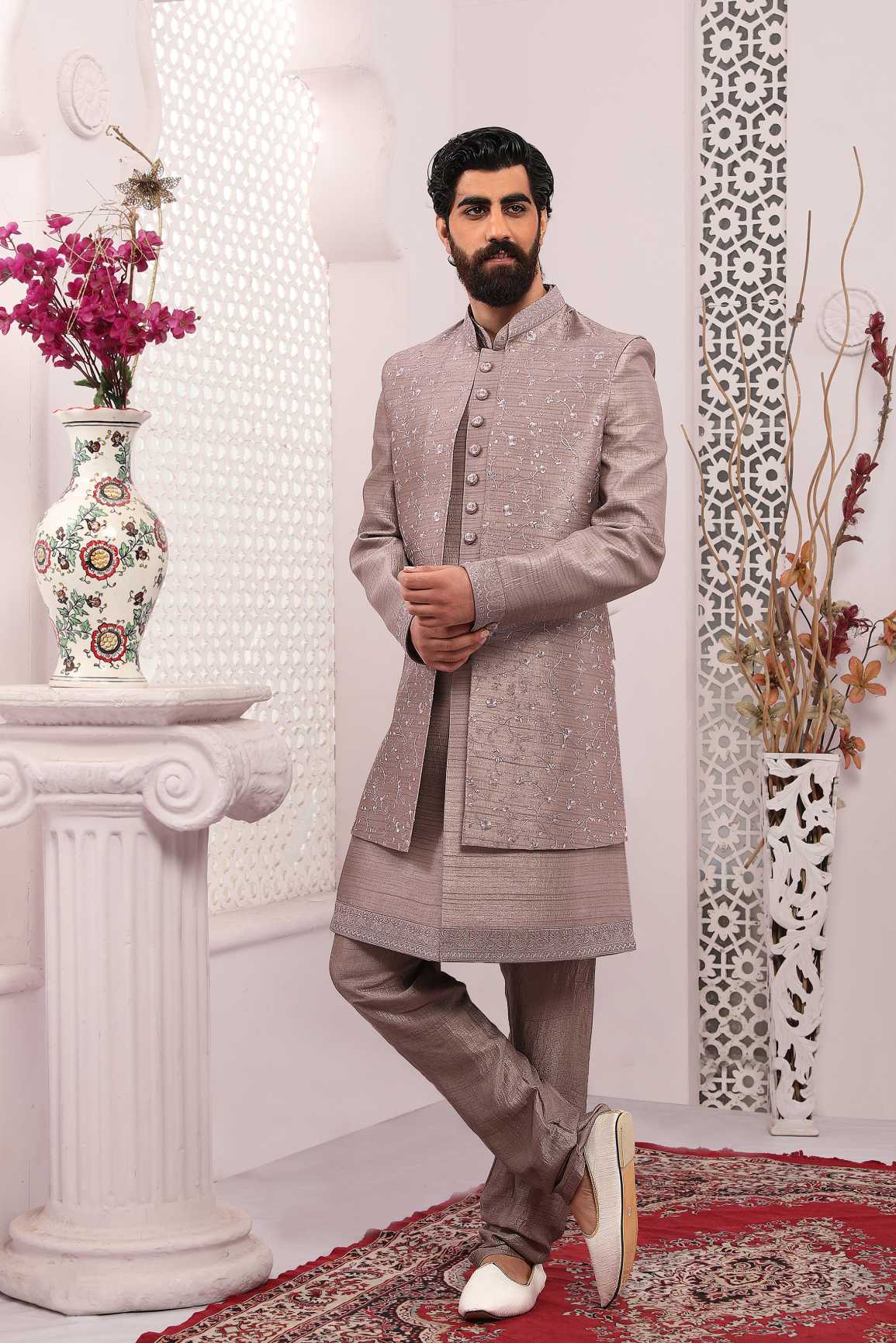 latest Indo Westren Ethnic Wedding Sherwani's