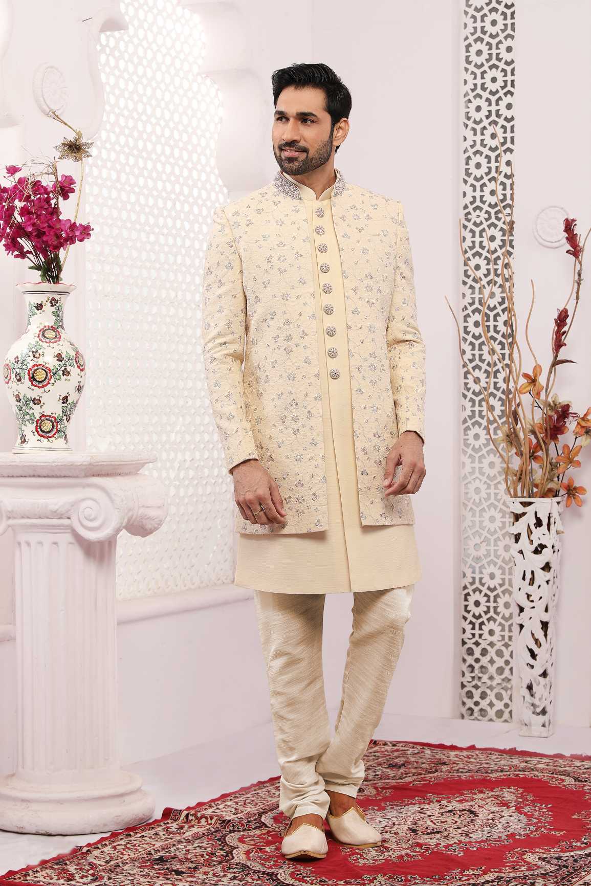 latest Indo Westren Ethnic Wedding Sherwani's