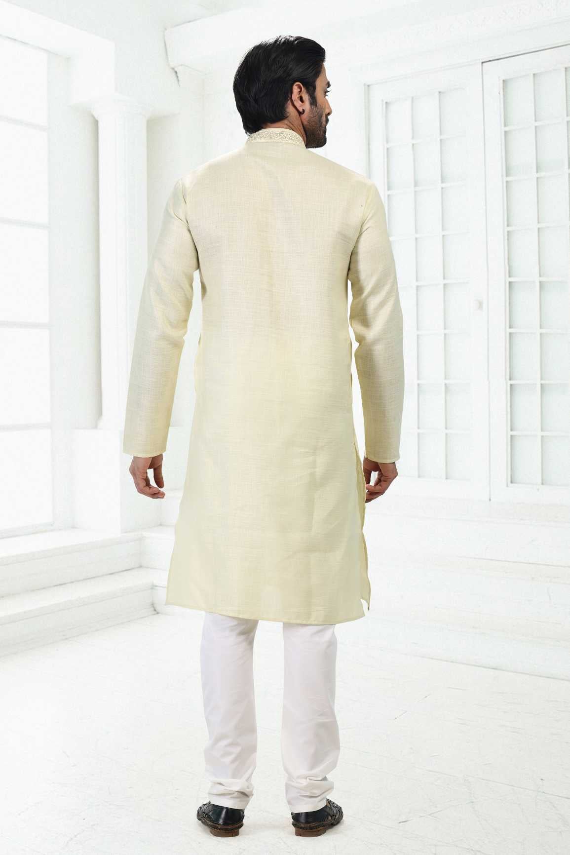 Traditional Linen Cotton kurta Pyjama