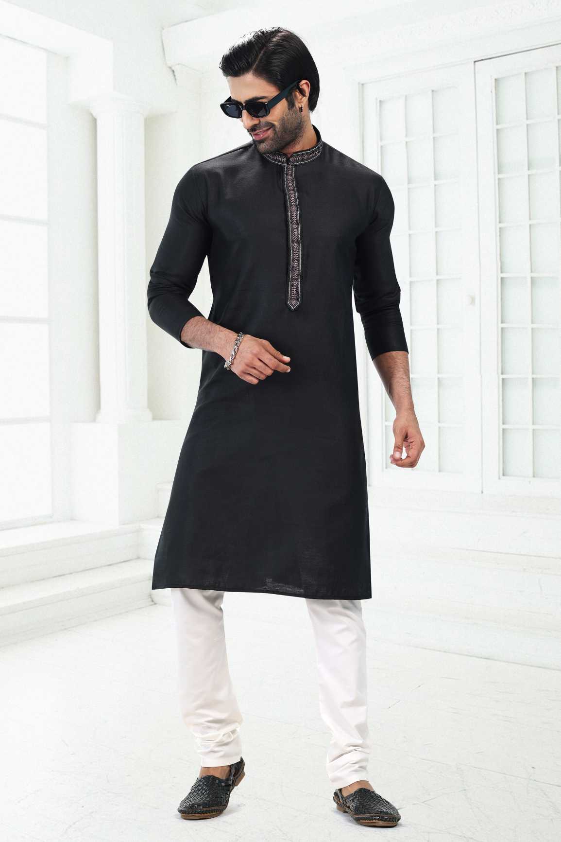 Traditional Linen Cotton kurta Pyjama