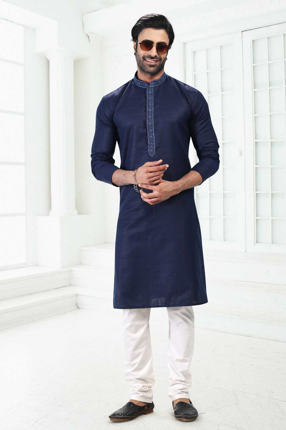 Traditional Linen Cotton kurta Pyjama
