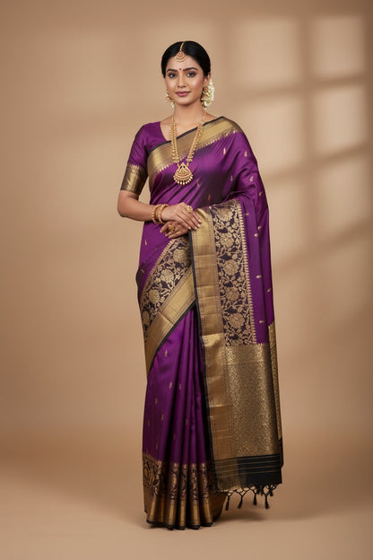Kanchi Mix Silk Saree