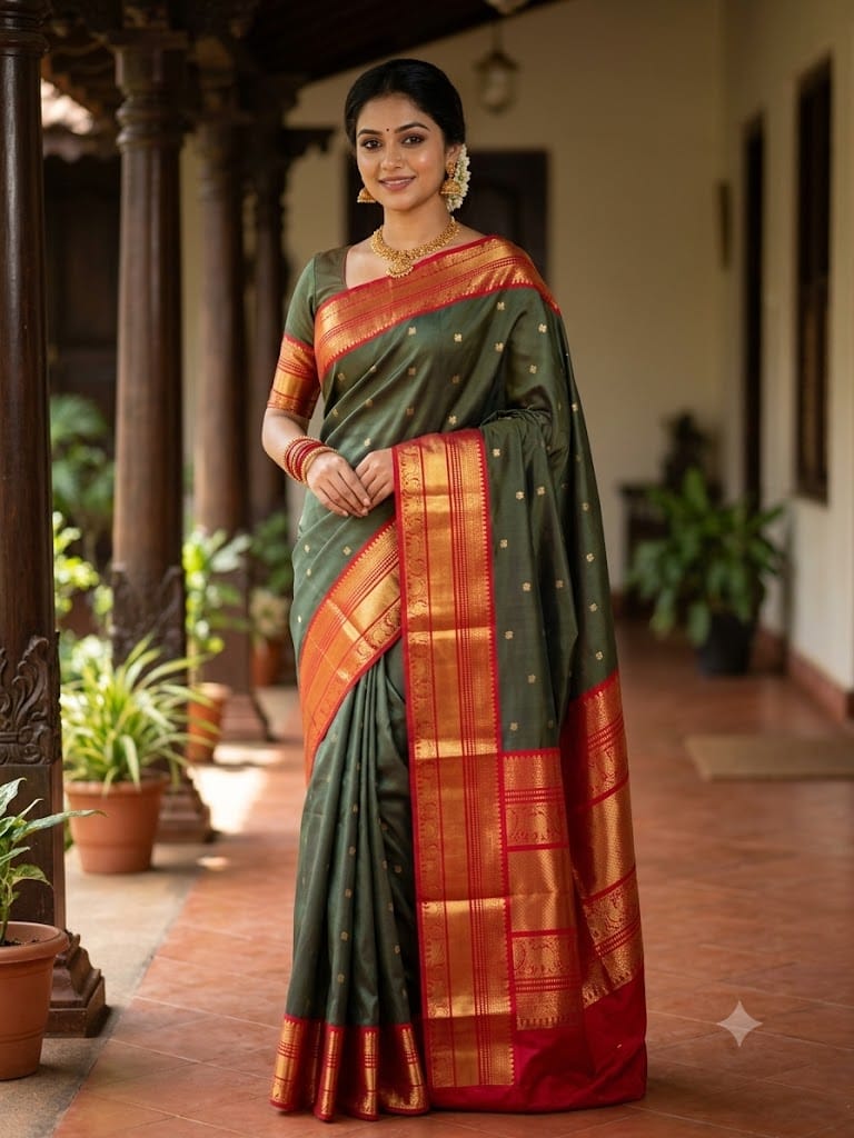 Pure Kanchipuram Silk Saree