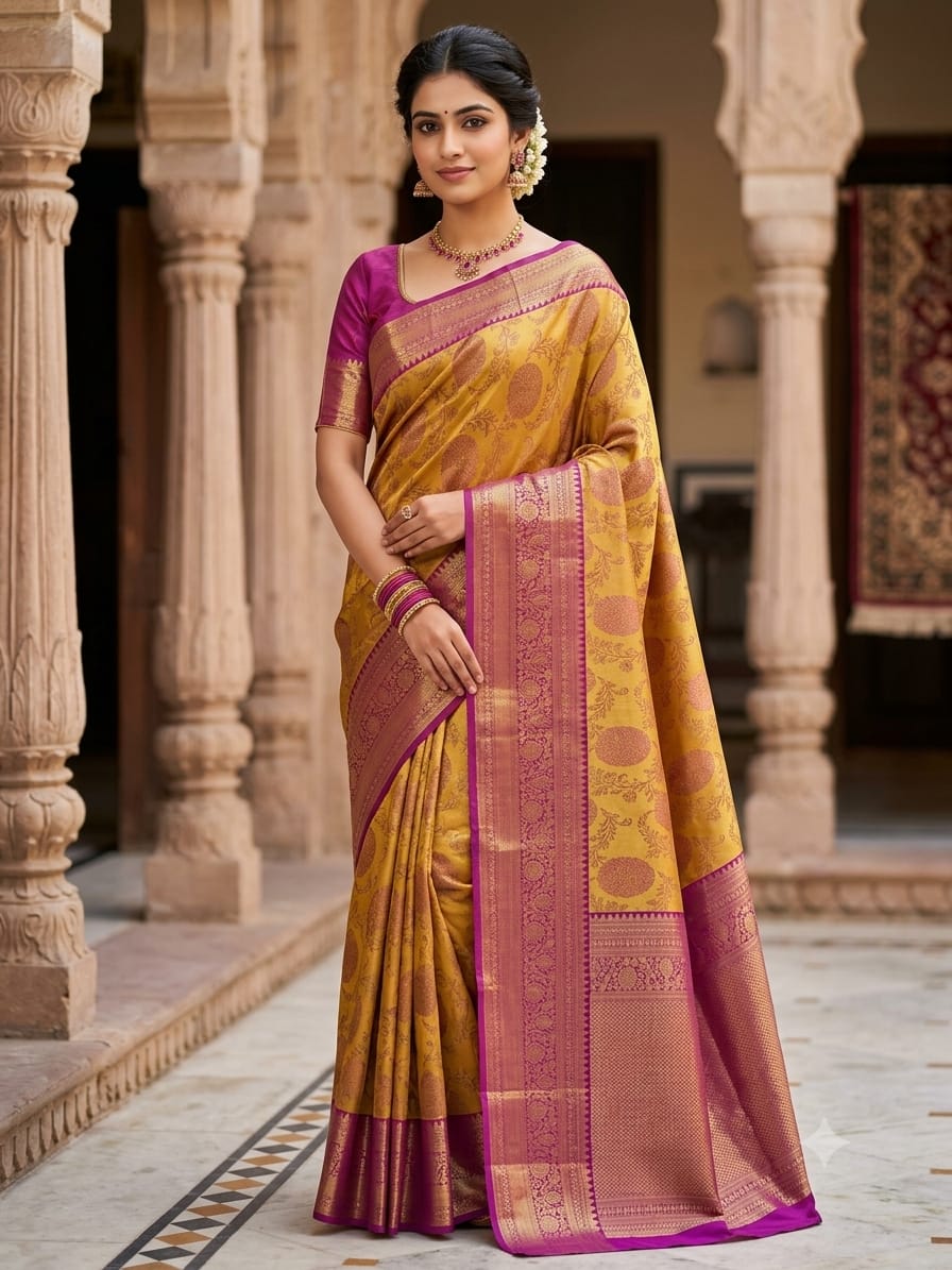 Kanchi Mix Silk Saree