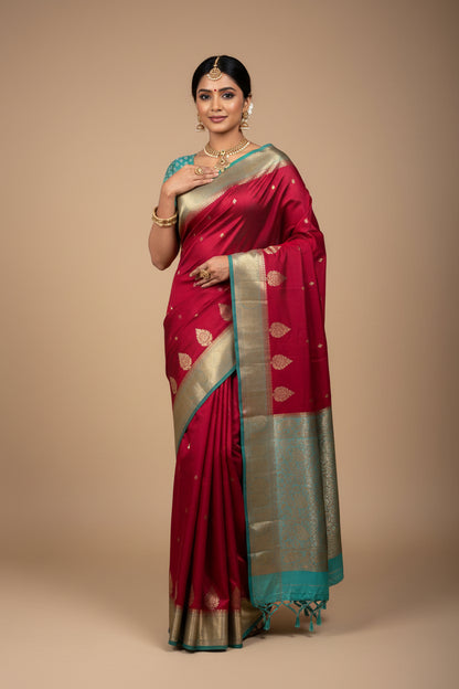 Pure Mysore Silk Saree ( 60 Grams )