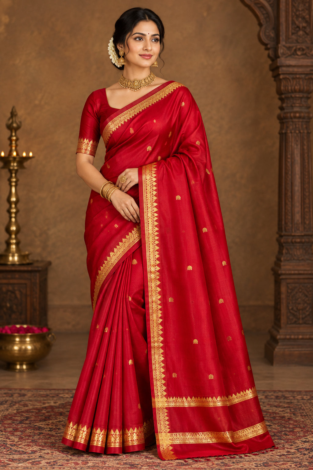 Pure Mysore Silk Saree ( 60 Grams )