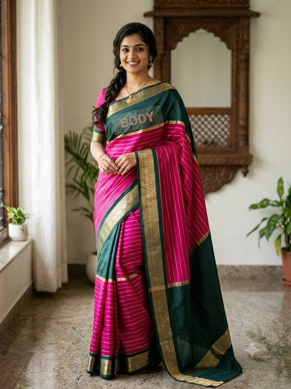 Pure Mysore Silk Saree.