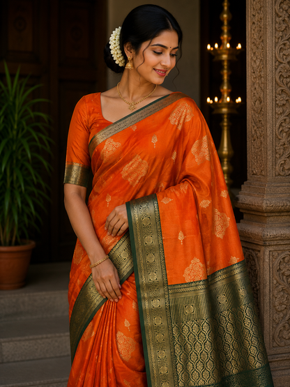 Kanchi Mix Silk Saree
