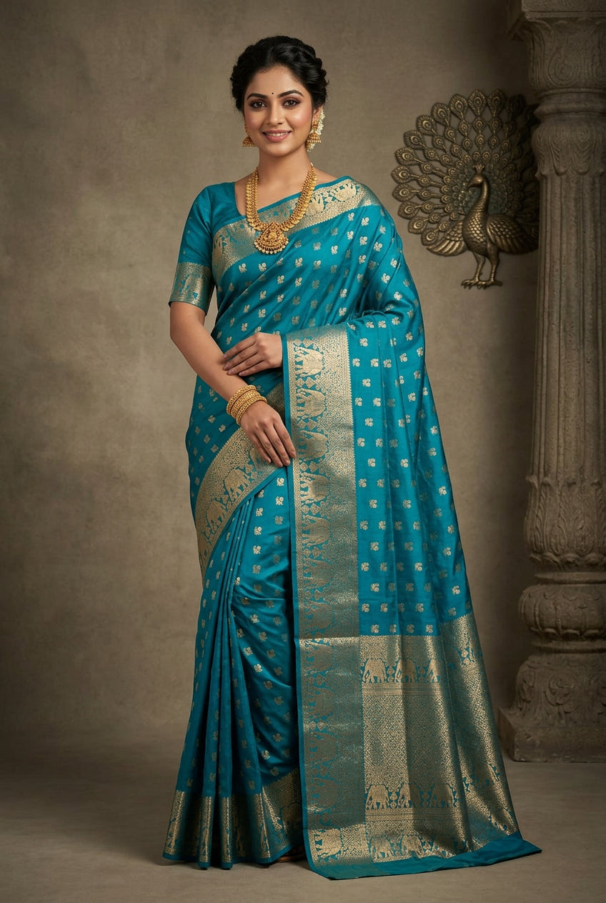 Kanchi Mix Silk Saree