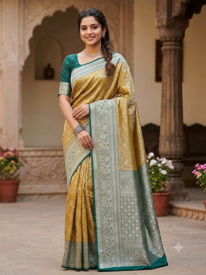 Kanchi Mix Silk Saree