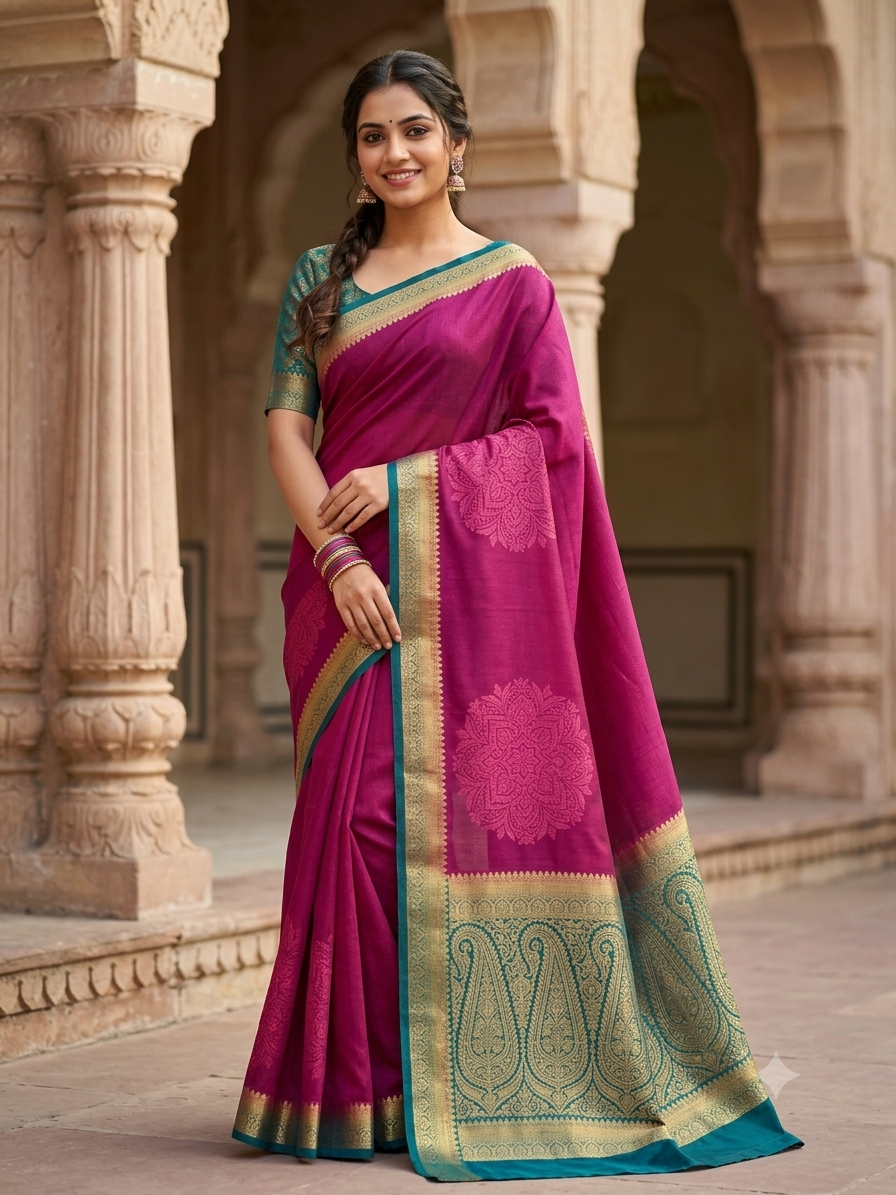 Artificial / Mix Crape Sarees