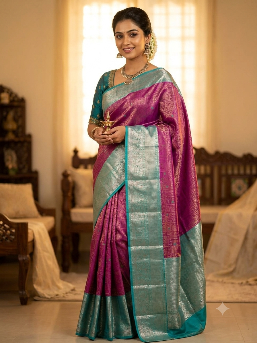 Kanchi Mix Silk Saree