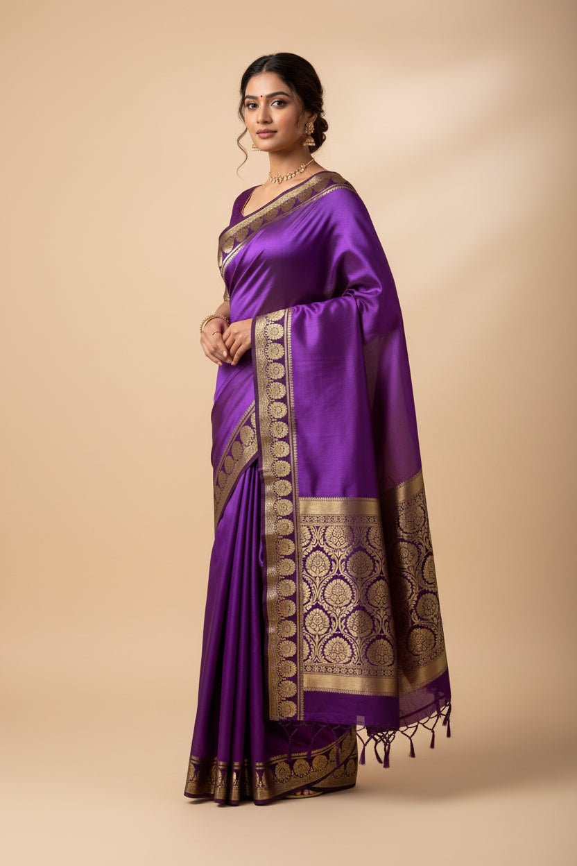 Pure Mysore Silk Saree.