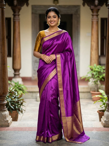 Pure Mysore Silk Saree.