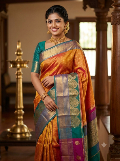 Kanchi Mix Silk Saree