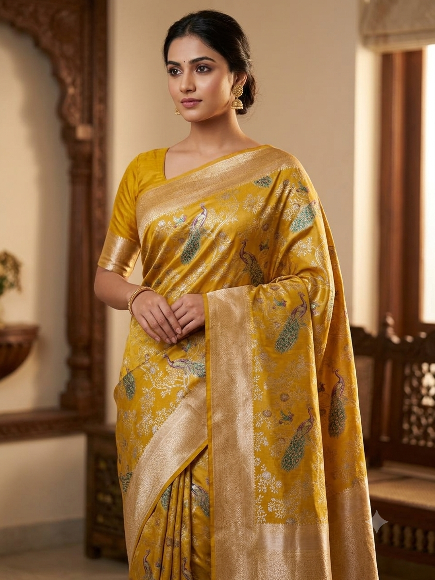 Kanchi Mix Silk Saree