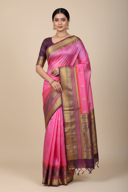 Kanchi Mix Silk Saree