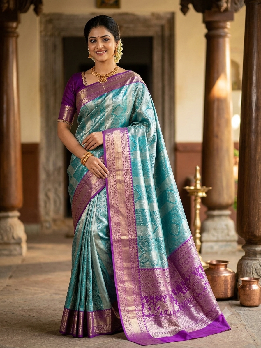 Pure Kanchipuram Silk Saree