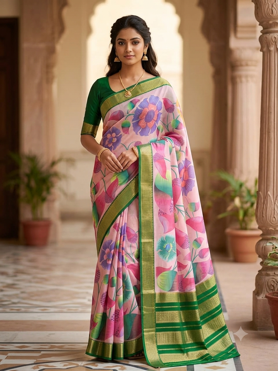 Pure Mysore Silk Saree.