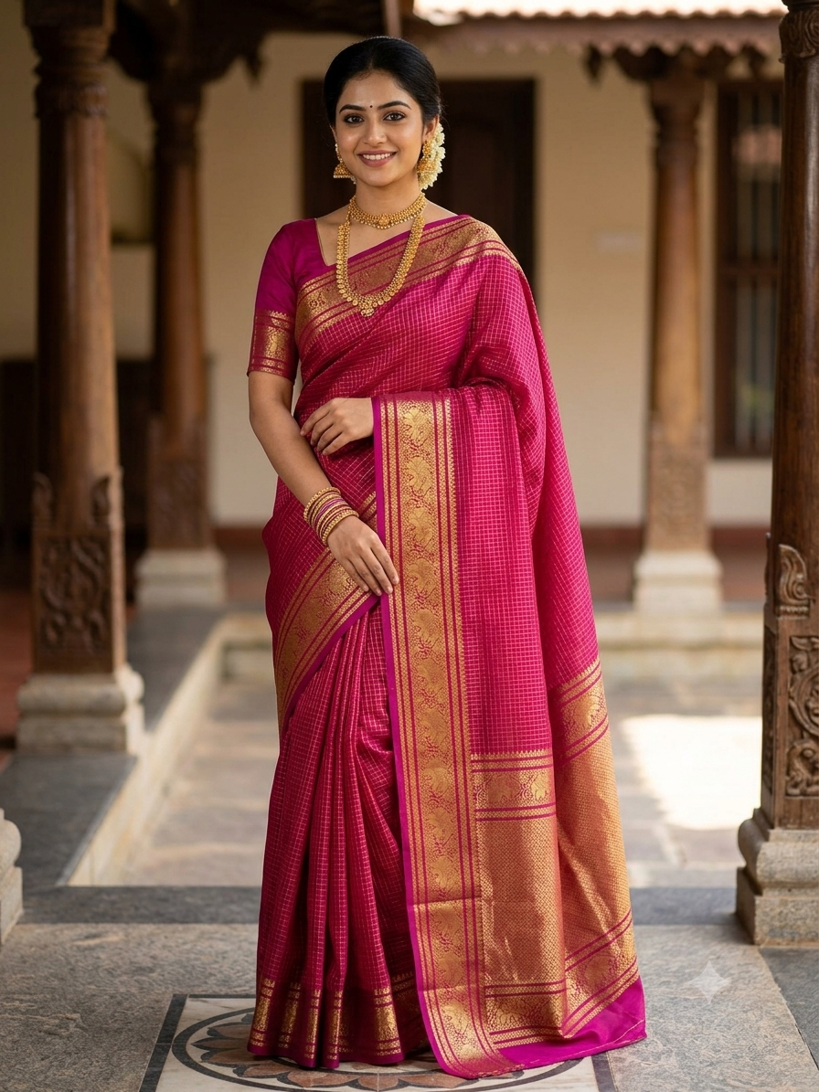 Pure Mysore Silk Saree.