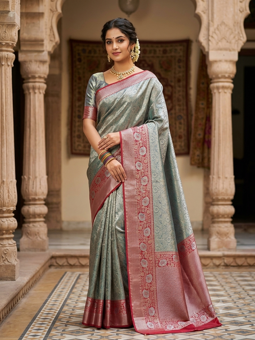 Kanchi Mix Silk Saree