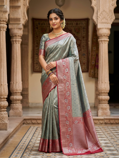 Kanchi Mix Silk Saree