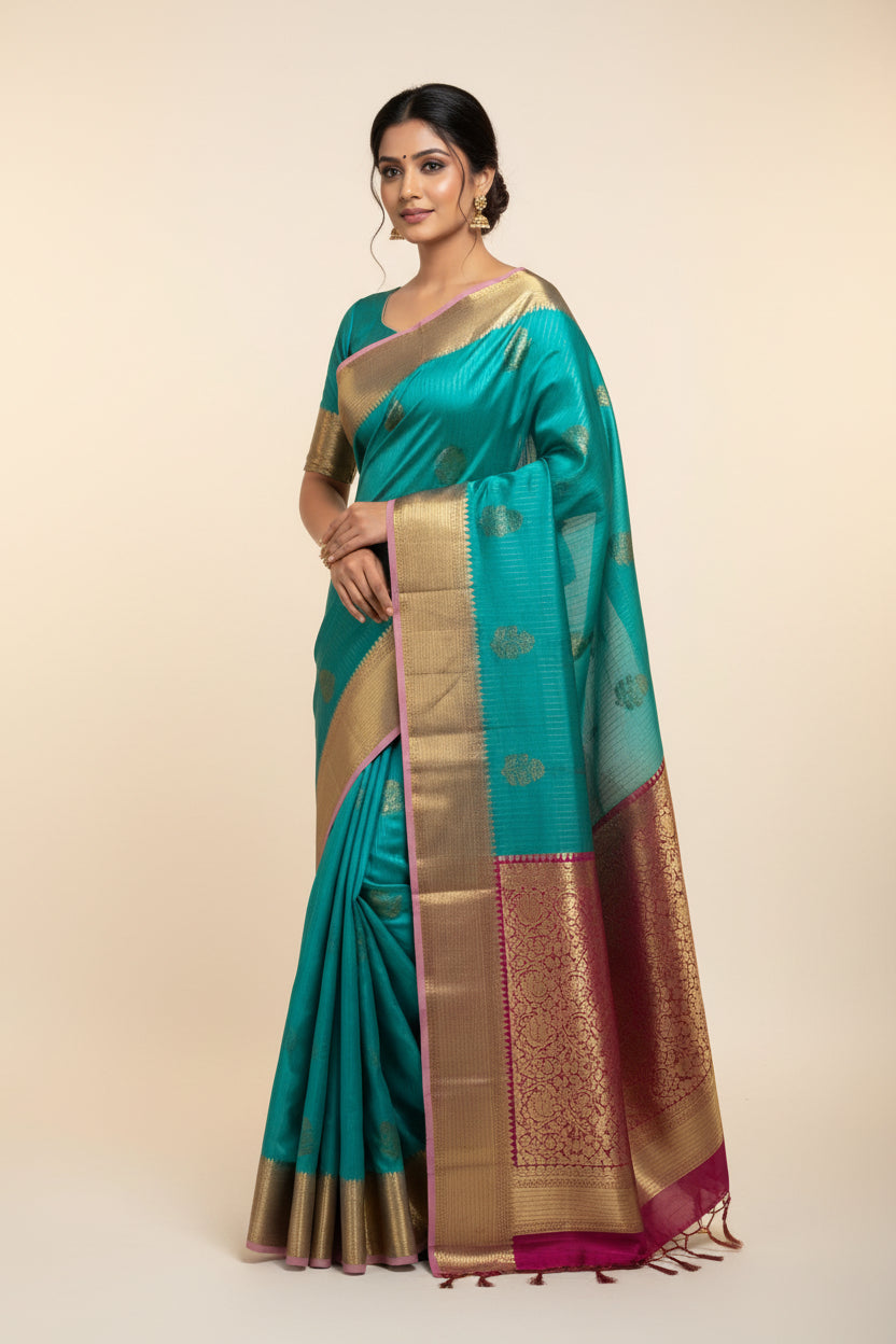 Kanchi Mix Silk Saree