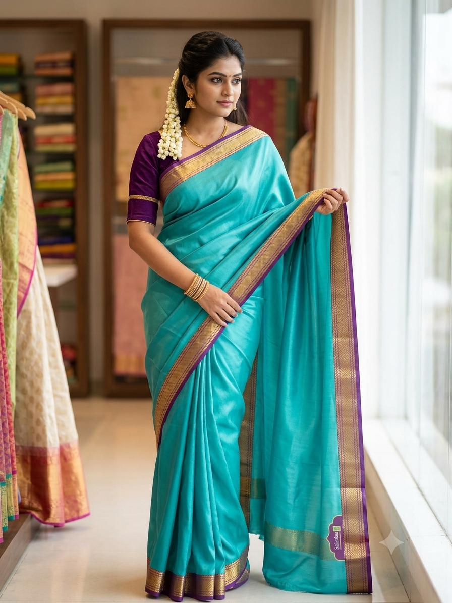 Pure Mysore Silk Saree ( 60 Grams )