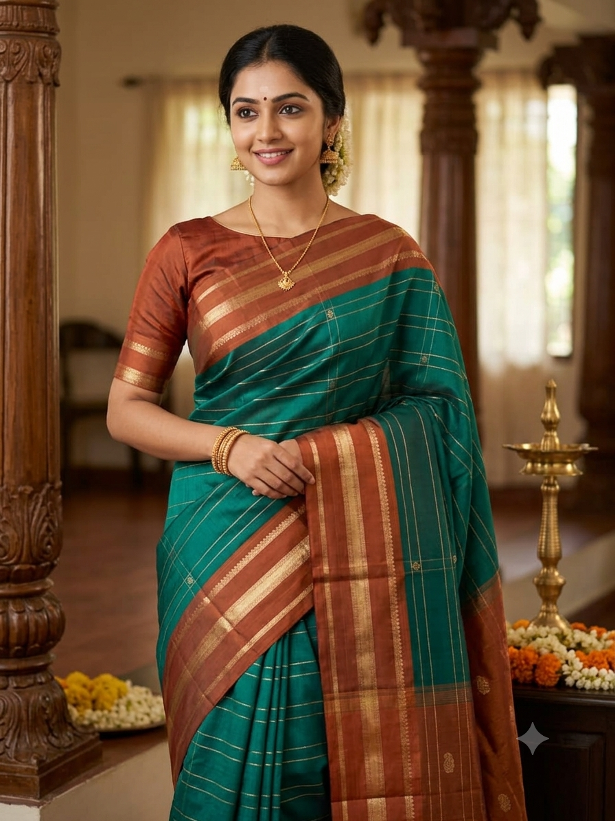Kanchi Mix Silk Saree