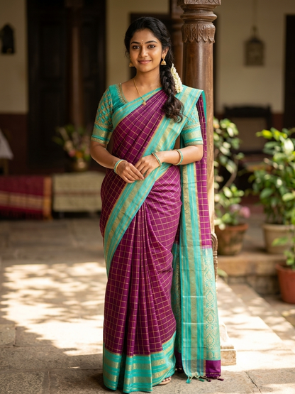 Pure Mysore Silk Saree.