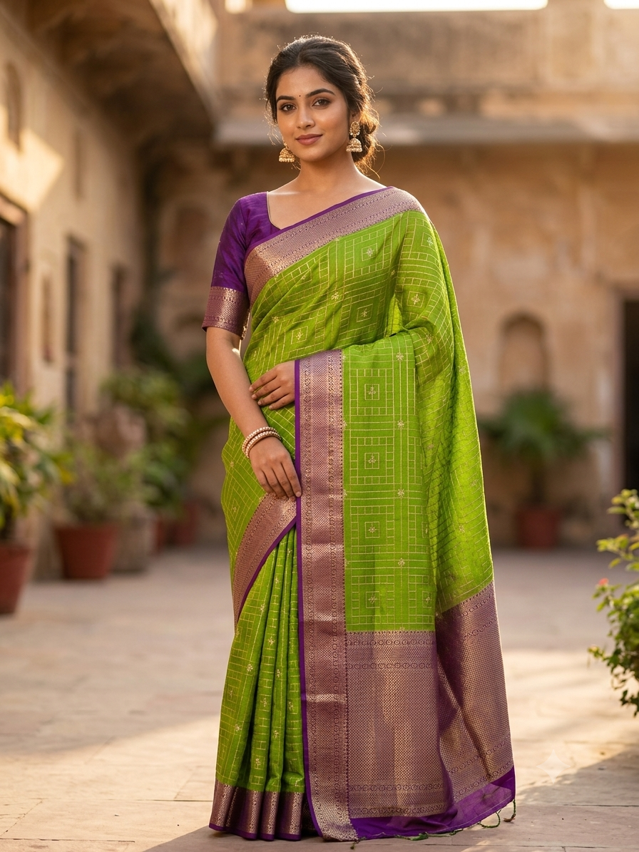 Pure Mysore Silk Saree.