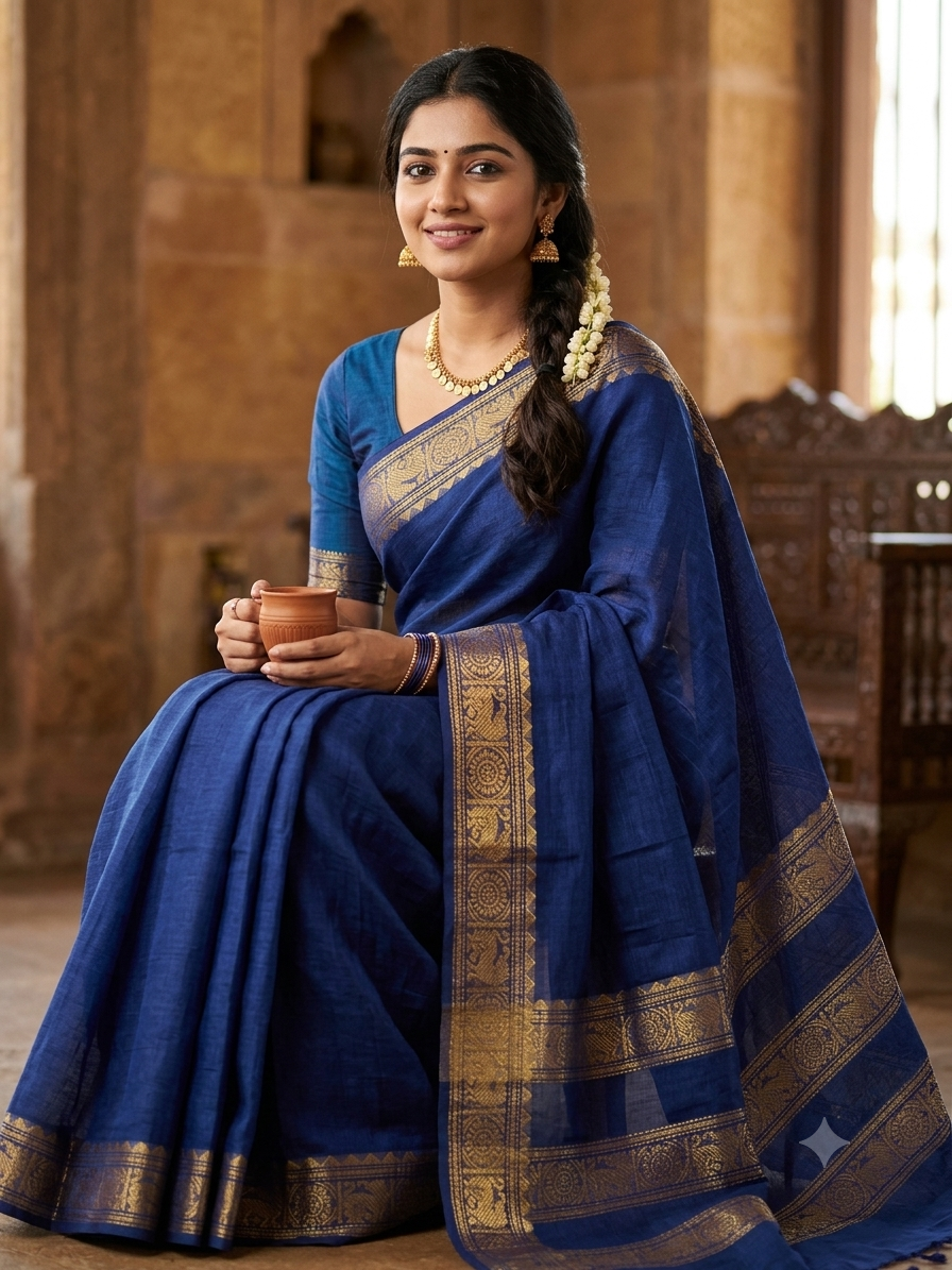 Pure Cotton Silk Saree