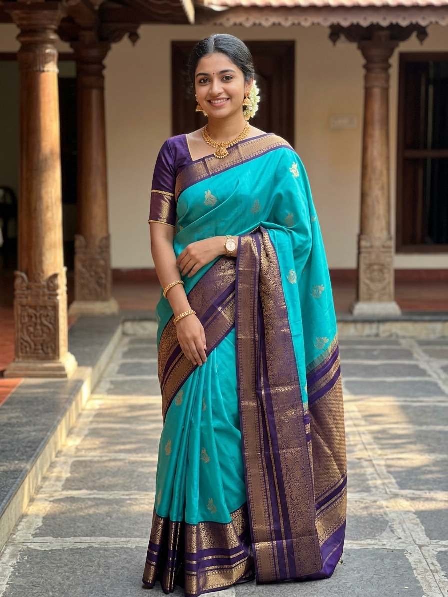 Kanchi Mix Silk Saree
